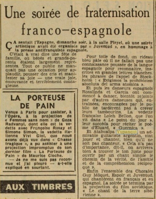 Diario Libération - 27/06/1950