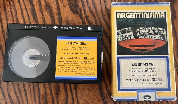 Cassette PAL Betamax Argentinisima I